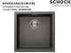 SCHOCK K�chensp�le Kaia N-100-FB Cristadur� Nano-Granitsp�le fl�chenb�ndig mit Drehexcenter
