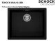 SCHOCK K�chensp�le Kaia N-100L Cristadur� Nano-Granitsp�le / Einbausp�le mit Drehexcenter