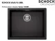 SCHOCK K�chensp�le Kaia N-100L Cristadur� Nano-Granitsp�le / Einbausp�le mit Drehexcenter