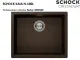 SCHOCK K�chensp�le Kaia N-100L Cristadur� Nano-Granitsp�le / Einbausp�le mit Drehexcenter