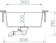 SCHOCK K�chensp�le Kaia N-100L-U Cristadur� Nano-Granitsp�le / Unterbausp�le mit Drehexcenter