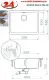 SCHOCK K�chensp�le Kaia N-100L-FB Cristadur� Nano-Granitsp�le fl�chenb�ndig mit Drehexcenter