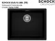 SCHOCK K�chensp�le Kaia N-100L-FB Cristadur� Nano-Granitsp�le fl�chenb�ndig mit Drehexcenter