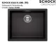 SCHOCK K�chensp�le Kaia N-100L-FB Cristadur� Nano-Granitsp�le fl�chenb�ndig mit Drehexcenter