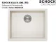 SCHOCK K�chensp�le Kaia N-100L-FB Cristadur� Nano-Granitsp�le fl�chenb�ndig mit Drehexcenter
