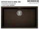 SCHOCK K�chensp�le Kaia N-100XL-FB Cristadur� Nano-Granitsp�le fl�chenb�ndig mit Drehexcenter