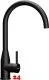 SCHOCK K�chenarmatur Kavus Schwarz matt Einhebelmischer Oberfl�che: Cristadur� Farbe Puro mit Festauslauf 360� schwenkbarer Auslauf