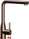 SCHOCK K�chenarmatur Copper geb�rstet Einhebelmischer Oberfl�che: Kupferfarben mit Festauslauf 360� schwekbarer Auslauf