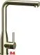 SCHOCK K�chenarmatur Keto White Gold Einhebelmischer Oberfl�che: Goldfarben mit Zugauslauf 180� schwenkbarer Auslauf