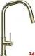 SCHOCK K�chenarmatur Talinos White Gold Einhebelmischer / Sp�ltischarmatur Oberfl�che: Goldfarben mit Zugauslauf mit verdeckter Auszugsbrause