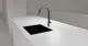 SCHOCK K�chenarmatur Talinos Gunmetal Einhebelmischer / Sp�ltischarmatur Oberfl�che: Schwarz matt mit Zugauslauf mit verdeckter Auszugsbrause