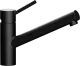 SCHOCK K�chenarmatur Altos-S Schwarz Einhebelmischer Oberfl�che: Cristadur� Farbe Puro mit Festauslauf 360� schwenkbarer Auslauf