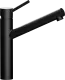 SCHOCK K�chenarmatur Altos Schwarz Einhebelmischer Oberfl�che: Cristadur� Farbe Puro mit Festauslauf 360� schwenkbarer Auslauf