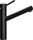 SCHOCK K�chenarmatur Altos Schwarz-SB Einhebelmischer Oberfl�che: Cristadur� Farbe Puro mit Zugauslauf 120� schwenkbarer Auslauf