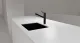 SCHOCK K�chenarmatur Altos Schwarz-SB Einhebelmischer Oberfl�che: Cristadur� Farbe Puro mit Zugauslauf 120� schwenkbarer Auslauf