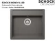 SCHOCK Kchensple Mono N-100 FB Cristadur Nano-Granitsple flchenbndig mit Drehexcenter