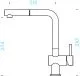 SCHOCK K�chenarmatur Epos Schwarz Einhebelmischer Oberfl�che: Cristadur� Farbe Puro mit Zugauslauf 180� schwenkbarer Auslauf Niederdruck