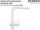 SCHOCK K�chenarmatur Epos Cristadur� Classic Line Einhebelmischer Zugauslauf 180� schwenkbarer Auslauf