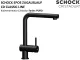 SCHOCK K�chenarmatur Epos Cristadur� Classic Line Einhebelmischer Zugauslauf 180� schwenkbarer Auslauf