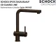 SCHOCK K�chenarmatur Epos Cristadur� Classic Line Einhebelmischer Zugauslauf 180� schwenkbarer Auslauf