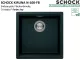 SCHOCK K�chensp�le Kiruna N-100-FB Cristadur� Nano-Granitsp�le fl�chenb�ndig Green Line mit Drehexcenter