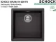 SCHOCK K�chensp�le Kiruna N-100-FB Cristadur� Nano-Granitsp�le fl�chenb�ndig Green Line mit Drehexcenter