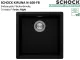 SCHOCK K�chensp�le Kiruna N-100-FB Cristadur� Nano-Granitsp�le fl�chenb�ndig Green Line mit Drehexcenter
