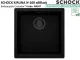 SCHOCK K�chensp�le Kiruna N-100 allBlack Cristadur� Nano-Granitsp�le Green Line mit Drehexcenter Black-Edition