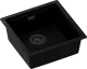 SCHOCK K�chensp�le Kiruna N-100-U allBlack Cristadur� Nano-Granitsp�le / Unterbausp�le Green Line mit Drehexcenter Black-Edition