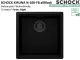 SCHOCK K�chensp�le Kiruna N-100-FB allBlack Cristadur� Nano-Granitsp�le fl�chenb�ndig Green Line mit Drehexcenter Black-Edition