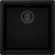 SCHOCK K�chensp�le Kiruna N-100-FB allBlack Cristadur� Nano-Granitsp�le fl�chenb�ndig Green Line mit Drehexcenter Black-Edition