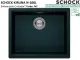 SCHOCK K�chensp�le Kiruna N-100L Cristadur� Nano-Granitsp�le Green Line mit Drehexcenter