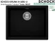 SCHOCK K�chensp�le Kiruna N-100L-U Cristadur� Nano-Granitsp�le / Unterbausp�le Green Line mit Drehexcenter