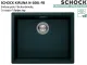 SCHOCK K�chensp�le Kiruna N-100L-FB Cristadur� Nano-Granitsp�le fl�chenb�ndig Green Line mit Drehexcenter
