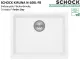 SCHOCK K�chensp�le Kiruna N-100L-FB Cristadur� Nano-Granitsp�le fl�chenb�ndig Green Line mit Drehexcenter