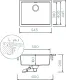 SCHOCK K�chensp�le Kiruna N-100L-FB Cristadur� Nano-Granitsp�le fl�chenb�ndig Green Line mit Drehexcenter