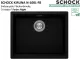 SCHOCK K�chensp�le Kiruna N-100L-FB Cristadur� Nano-Granitsp�le fl�chenb�ndig Green Line mit Drehexcenter