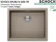 SCHOCK K�chensp�le Kiruna N-100L-FB Cristadur� Nano-Granitsp�le fl�chenb�ndig Green Line mit Drehexcenter