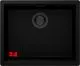 SCHOCK K�chensp�le Kiruna N-100L-U allBlack Cristadur� Nano-Granitsp�le / Unterbausp�le Green Line mit Drehexcenter Black-Edition