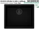 SCHOCK K�chensp�le Kiruna N-100L-U allBlack Cristadur� Nano-Granitsp�le / Unterbausp�le Green Line mit Drehexcenter Black-Edition