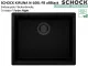 SCHOCK K�chensp�le Kiruna N-100L-FB allBlack Cristadur� Nano-Granitsp�le fl�chenb�ndig Green Line mit Drehexcenter Black-Edition