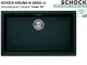SCHOCK K�chensp�le Kiruna N-100XL-U Cristadur� Nano-Granitsp�le / Unterbausp�le Green Line mit Drehexcenter