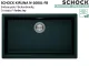 SCHOCK K�chensp�le Kiruna N-100XL-FB Cristadur� Nano-Granitsp�le fl�chenb�ndig Green Line mit Drehexcenter