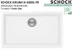 SCHOCK K�chensp�le Kiruna N-100XL-FB Cristadur� Nano-Granitsp�le fl�chenb�ndig Green Line mit Drehexcenter