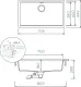 SCHOCK K�chensp�le Kiruna N-100XL-FB Cristadur� Nano-Granitsp�le fl�chenb�ndig Green Line mit Drehexcenter