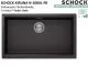 SCHOCK K�chensp�le Kiruna N-100XL-FB Cristadur� Nano-Granitsp�le fl�chenb�ndig Green Line mit Drehexcenter