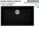 SCHOCK K�chensp�le Kiruna N-100XL-FB Cristadur� Nano-Granitsp�le fl�chenb�ndig Green Line mit Drehexcenter