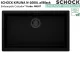 SCHOCK K�chensp�le Kiruna N-100XL allBlack Cristadur� Nano-Granitsp�le Green Line mit Drehexcenter Black-Edition