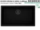 SCHOCK K�chensp�le Kiruna N-100XL-U allBlack Cristadur� Nano-Granitsp�le / Unterbausp�le Green Line mit Drehexcenter Black-Edition
