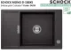 SCHOCK K�chensp�le Mono D-100XS Cristadur� Nano-Granitsp�le / Einbausp�le Green Line mit Drehexcenter